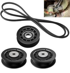 lot 46187 image: 587973001,  587969201 Pulleys - 580364609 Belt & Pulleys Kit Compatible With Husqvarna A-WD Belt Repair kit, for Husqvarna L 321AHX, L 321AH, Pulleys replaces 580364603 (Pulleys Belt Kit) - Retail $22