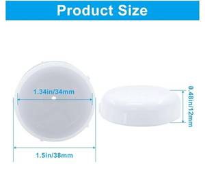 lot 46200 image: 24Pcs Wrought Iron Patio Furniture Feet Caps, Round Plastic Chair Leg Caps Outdoor Chair Leg Floor Protectors, Replacement Feet Pads for Metal Chairs & Tables (White) - Retail $9