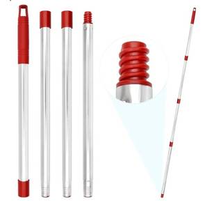 lot 46211 image: 4-Section Spin Mop Handle Replacement, (30 to 58 inch) Stainless Steel Handle Easy Install, Resistant to Deformation, American Threaded Joint, Compatible with O-Ceda Spin Mop Easy Wring Spin Mop Head - Retail $8