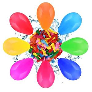 lot 46222 image: 500PCS Water Balloons Bulk without Refill Kits,Small Water Balloon for Summer Splash Fun,Party Air Balloons for Wedding Birthday Graduation Anniversary Carnival Games Decoration - Retail $7