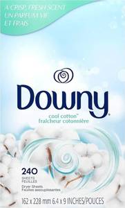 lot 46244 image: Downy Fabric Softener Dryer Sheets, April Fresh, 240 Count - Retail $10