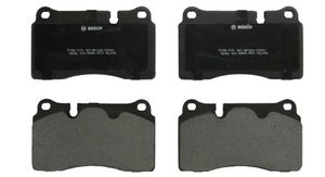 lot 46339 image: BOSCH BP1129 QuietCast Premium Semi-Metallic Disc Brake Pad Set - Compatible with Select Chevrolet Camaro, Corvette Ferrari California Volkswagen Touareg. JUST PADS, NO HARDWARE. - Retail $47