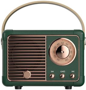 lot 46350 image: Retro Bluetooth Speaker, Vintage Decor, Mini Wireless Bluetooth Speaker, Cute Old Fashion Style for Kitchen Desk Bedroom Office Party Outdoor Accessories for iPhone Android  - Retail $15