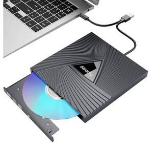 lot 46362 image: External CDDVD Drive for LaptopPC, USB 3.0 Type-C Portable Player for Computer CD DVD -RW Disk Drive CD Burner Writer Reader Compatible with Desktop Windows Apple - Retail $18