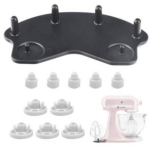 lot 46365 image: Stand Mixer Attachment Holders, Compatible with Kitchenaid Mixer & KitchenAid Flat Beater, Kitchen Accessory Organizer, Accessories for Storing Dough Hooks,Flat & Flex Edge Beater - Retail $17