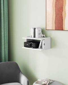 lot 46391 image: Projector Shelf for Wall, Floating Projector Wall Mount, Game Shelf for Xbox one SX Series S, Holder Stand Accessories White - Retail $24