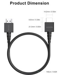 lot 46277 image: HDMI Cable Compatible with Nintendo Switch and Switch OLEDWii UNES Classic EditionSuper NES Classic EditionN64, Switch HDTV Cord for TV, Original Switch HDMI-Cable, 5ft, Black - Retail $8