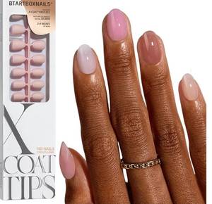 lot 46278 image: Bare 5-Shades Nude Press on Nails - 4-Week Wear Extra Short Almond Press on Nails, Easy to Apply, Soak Off, Salon Quality Value at Home, 16 Sizes - 160 Fake Nails - Retail $16