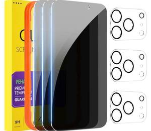 lot 46311 image: 33 Pack for iPhone 17 Pro Max Privacy Screen Protector with Camera Lens Protector Full Coverage Anti-Spy Tempered Glass Film 9H Hardness Easy Installation Bubble Free 6.9 inch - Retail $10