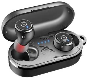 lot 46324 image: TOZO T10 Wireless Earbuds Bluetooth 5.3 Headphones, App Customize EQ, Ergonomic Design, 55H Playtime, Wireless Charging Case, IPX8 Waterproof Sound in-Ear Headset, New Version - Retail $30