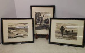 lot 3 image: 3 Vintage Custom Framed Artist Signed - Stephen Willard Studio Art Photography Prints Numbered - 296, 1206, & 1566 - All 12in x 15in