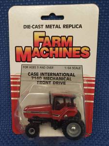 lot 92 image: Vintage 1990 Unopened ERTL Farm Machines - Die-Cast Metal Replica - 164 Scale - CASE International 7140 Mechanical Front Drive Tracktor - #616 - in Original Package