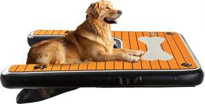 lot 6003 image: $65 POHARE Dog Pool Ramp - Inflatable Boat Ramp 48x35, Supports210lb