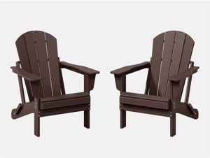 $254!! Laguna Foldable Outdoor Adirondack Set (Set of 2)