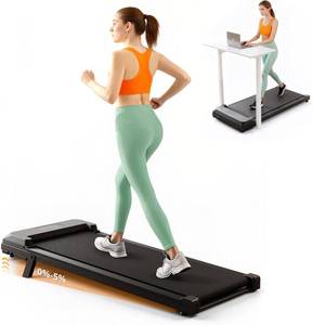 lot 6011 image: $70 Walking Pad Treadmill with Incline, 2.5HP, 250 lb Capacity, Remote