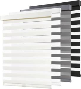 lot 6043 image: $62 AOSKY Cordless Zebra Blinds, Pull-Down Roller Shades, Beige 35x48