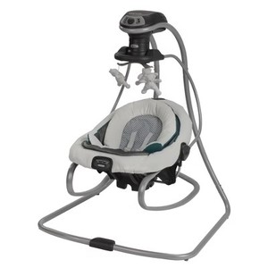 lot 6044 image: $180 Graco DuetSoothe Swing and Rocker