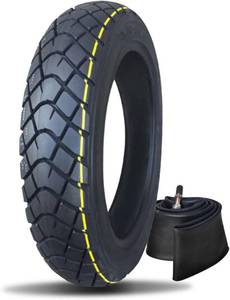 lot 6046 image: $69 3.00-12 Dirt Bike Street Tire & Tube Set - FrontRear 80100-12