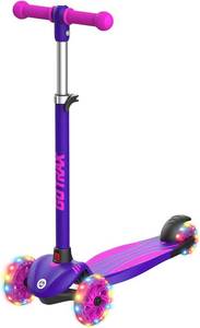 lot 6061 image: Gotrax KS1 Kids Kick Scooter with LED Wheels, 3-Height Handlebars