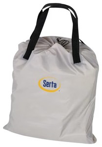 lot 6072 image: $180 Serta Raised Air Bed with NeverFlat Pump - Queen (80x60x18)