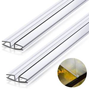lot 6081 image: Landical 2 Pcs Clear PVC Piano Style Living Hinge 39.37 Inch, see note