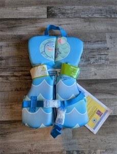 lot 6086 image: Speedo Infant Life Vest - Blue Shark Up To 30 lbs Weight
