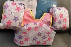 lot 6089 image: SPEEDO Splash Jammer Kids Life Vest Swim Jacket 33-55lbs