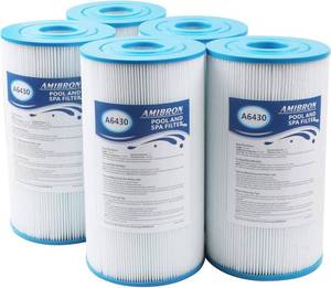 lot 6100 image: $74 Spa Filter Media 30 sq ft Pleated, 5 Pack Watkins 31489