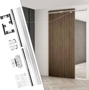 lot 6164 image: $117 36-48 Heavy Duty Hidden Sliding Barn Door Hardware and Track