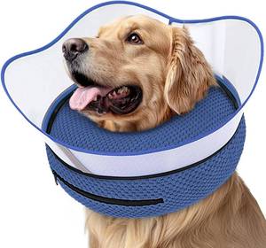 lot 6182 image: Supet Raised Inflatable Dog Cone for After Surgery, Donut Cone, Large
