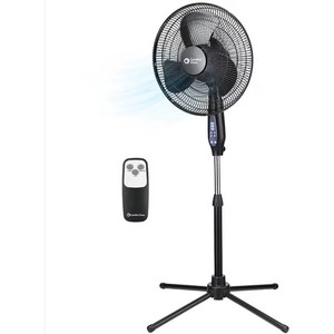 lot 6216 image: $56 Comfort Zone 16-In Oscillating Pedestal Fan with Remote, 3-Speed