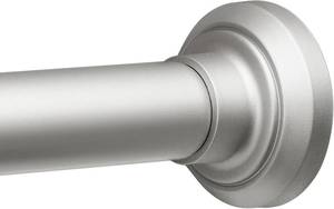 lot 6228 image: ENJOYBASICS Shower Curtain Rod 30-76 in Stainless Steel No Drill