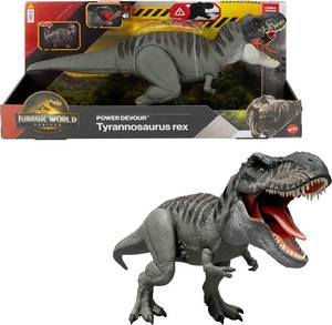 lot 6277 image: Mattel Jurassic World Rebirth Power Devour T-Rex Dinosaur Figure