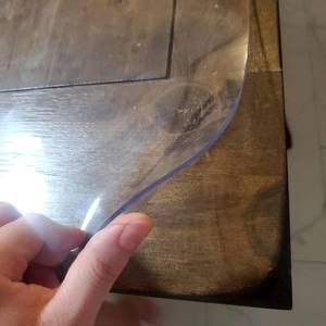 lot 6278 image: $174 Clear 110x229 cm Table Protector, 2mm Thick, Transparent