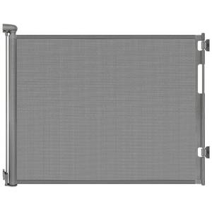 lot 6287 image: Retractable Baby Gate for Stairs & Doorways, 55W x 33H, Mesh, Gray
