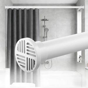 lot 6294 image: EZFurni No-Twist Shower Curtain Rod, 42 82 in, No-Drill, White