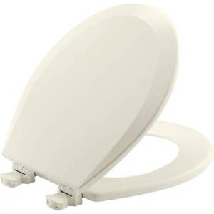 lot 6300 image: Lift-Off Round Closed Front Toilet Seat in Biscuit