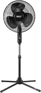 lot 6304 image: Comfort Zone 16-Inch Stand Fan, 3-Speed, 90  Oscillation, Black