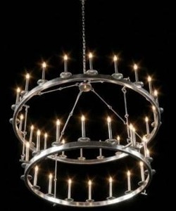 lot 14779 image: 3 Tier Chandelier, Approximately 58in Wide