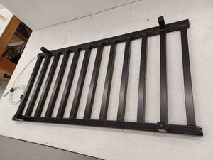 lot 14823 image: Wall Mounted 12 Bar Heated Towel Rack, Black
