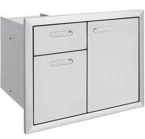 lot 14838 image: Lynx Ventana 30-Inch Trash Center And Double Drawers - LTA30-4