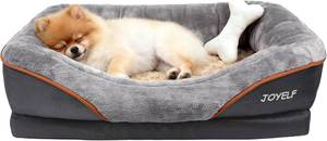 lot 912 image: JOYELF Memory Foam Dog Bed Small Orthopedic Dog Bed & Sofa with Removable Washable Cover and Squeaker Toy as Gift