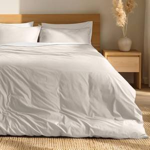 lot 1331 image: Bare Home 100% Organic Cotton Full Duvet Cover Set - Crisp Percale Weave - Lightweight & Breathable - Cooling Duvet Cover Set (Full, French Beige)