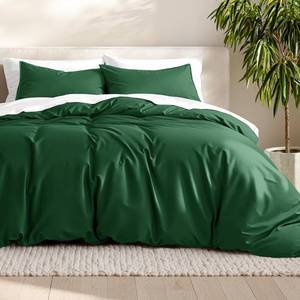 lot 1376 image: Bare Home Bedding Duvet Cover California King Size - Premium 1800 Super Soft Collection - Lightweight, Cooling - Soft Breathable Bedding Duvet Cover (Cal King, Forest Green)