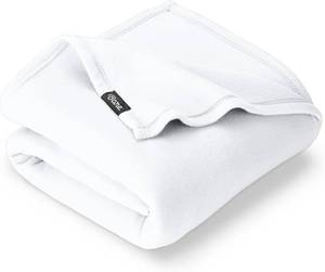 lot 1377 image: Bare Home Polar Fleece Blanket - FullQueen - White - Warm & Cozy - Premium Fleece Throw for Bed, Sofa, Camping, Travel and Cold Nights - Lightweight Blanket (FullQueen, White)