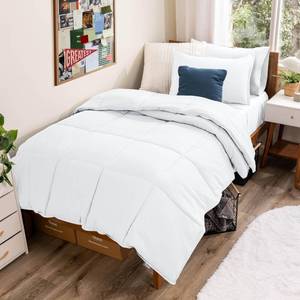 lot 1408 image: Bare Home Comforter Set - Ultra-Soft - Goose Down Alternative - Premium 1800 Series - All Season Warmth (TwinTwin XL, White)