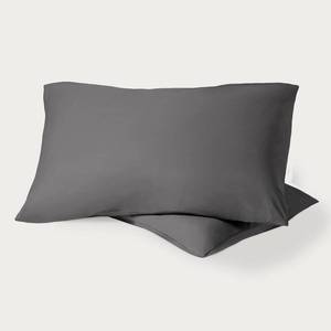 lot 1435 image: Bare Home 100% Organic Cotton StandardQueen Pillowcase Set - Crisp Percale Weave - Grey Pillowcases 2 Pack - Lightweight & Breathable (Standard Pillowcase Set of 2, Grey)