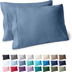 lot 1439 image: Bare Home Microfiber Pillow Cases - King Size Set of 2 - Cooling Pillowcases - Double Brushed - Coronet Blue Pillowcases 2 Pack - Easy Care (King Pillowcase Set of 2, Coronet Blue)