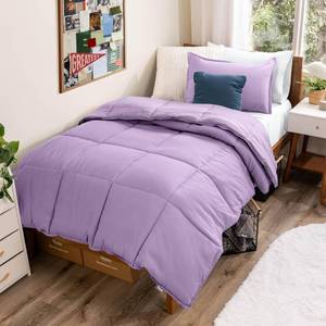 lot 1468 image: Bare Home Comforter Set - Extra Long Size - Ultra-Soft - Goose Down Alternative - Premium 1800 Series - All Season Warmth (TwinTwin XL, Lavender)