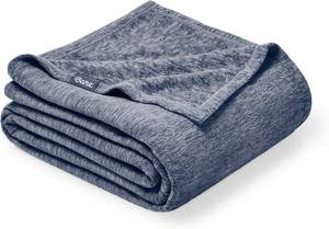 lot 1486 image: Bare Home Polar Fleece Blanket - Extra Long - Heathered Dark Blue - Warm & Cozy - Premium Fleece Throw for Bed, Camping and Travel - Lightweight (TwinTwin XL, Heathered Dark Blue)